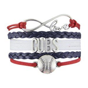 Chicago Cubs Baseball- Infinity Love Bracelet